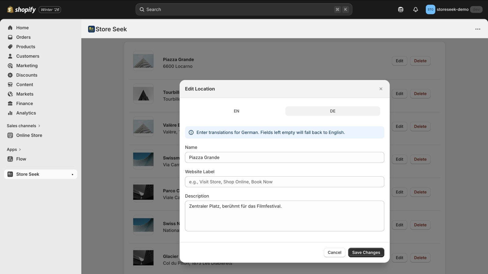 Create Your First Location and Translate it